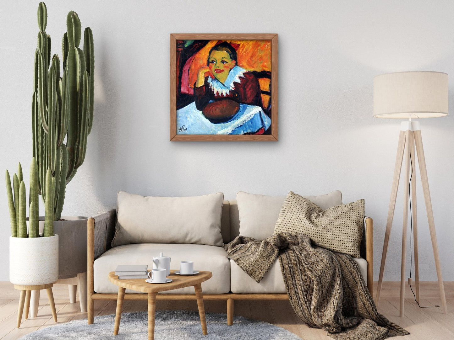 Girl at a Table by Max Pechstein, 1910, Expressionism and Fauvism, fine art print