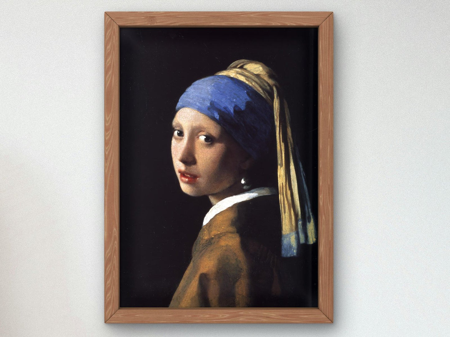 Girl with a Pearl Earring by Johannes Vermeer, 1665, Baroque and Chiaroscuro, fine art print