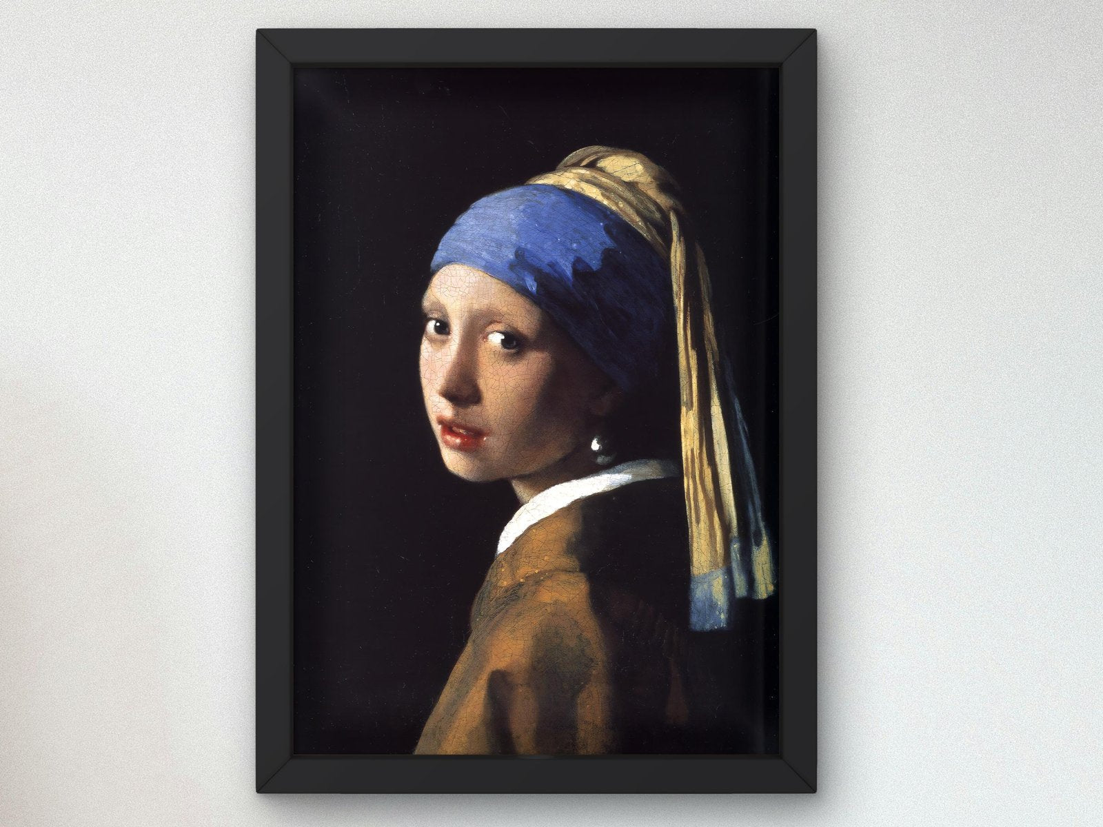 Girl with a Pearl Earring by Johannes Vermeer, 1665, Baroque and Chiaroscuro, fine art print