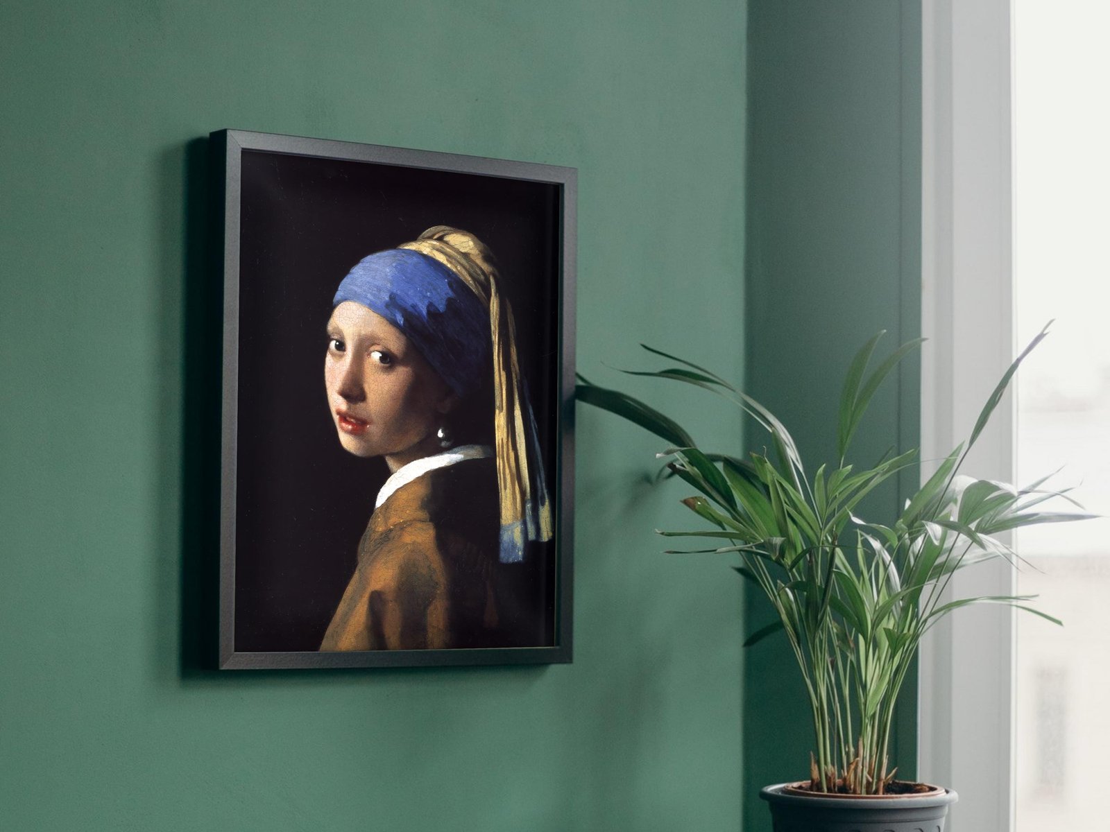 Girl with a Pearl Earring by Johannes Vermeer, 1665, Baroque and Chiaroscuro, fine art print