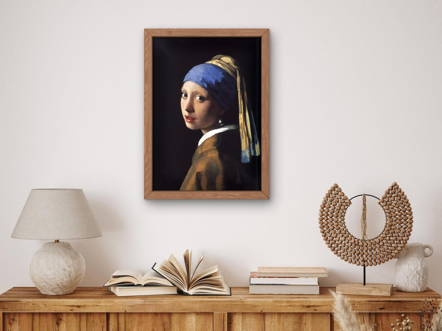 Girl with a Pearl Earring by Johannes Vermeer, 1665, Baroque and Chiaroscuro, fine art print
