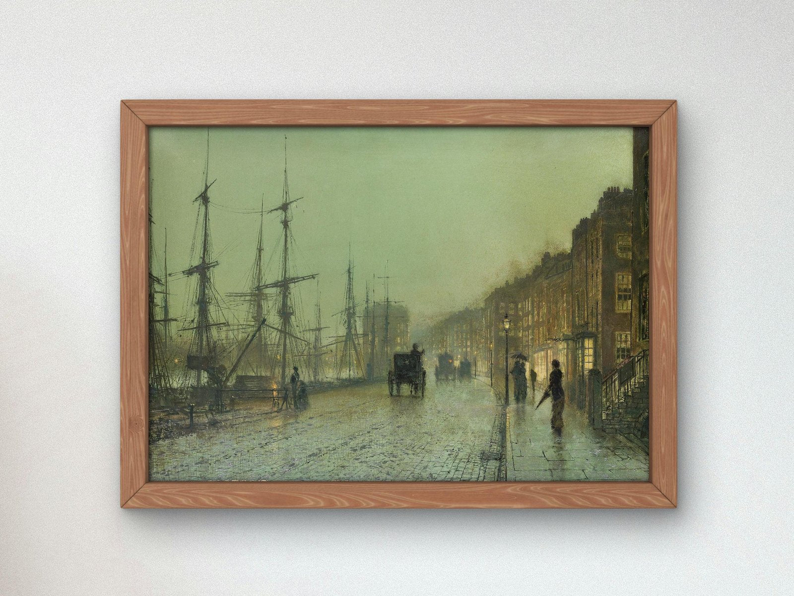Glasgow Docks by John Atkinson Grimshaw, 1881, Realism and Naturalism, fine art print