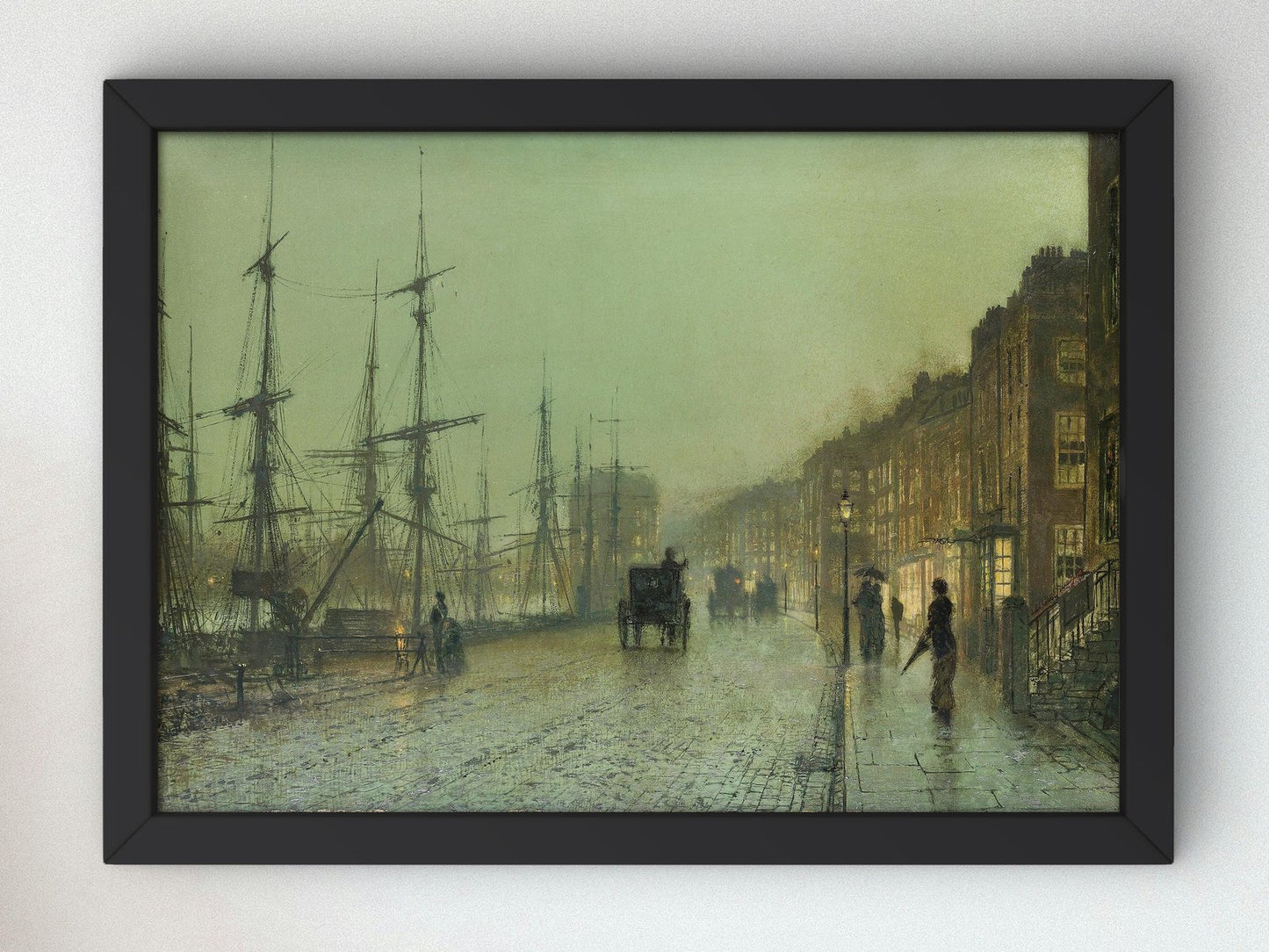 Glasgow Docks by John Atkinson Grimshaw, 1881, Realism and Naturalism, fine art print
