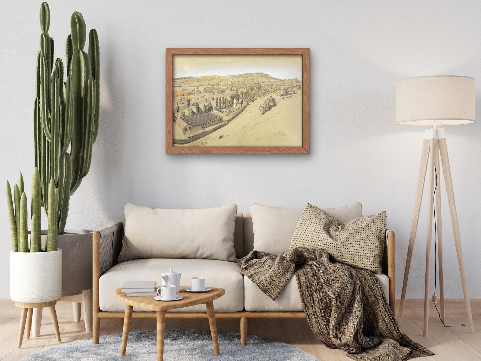 Grötzingen with Turmberg by Georg Scholz, 1925, Art Deco and American Modernism, fine art print