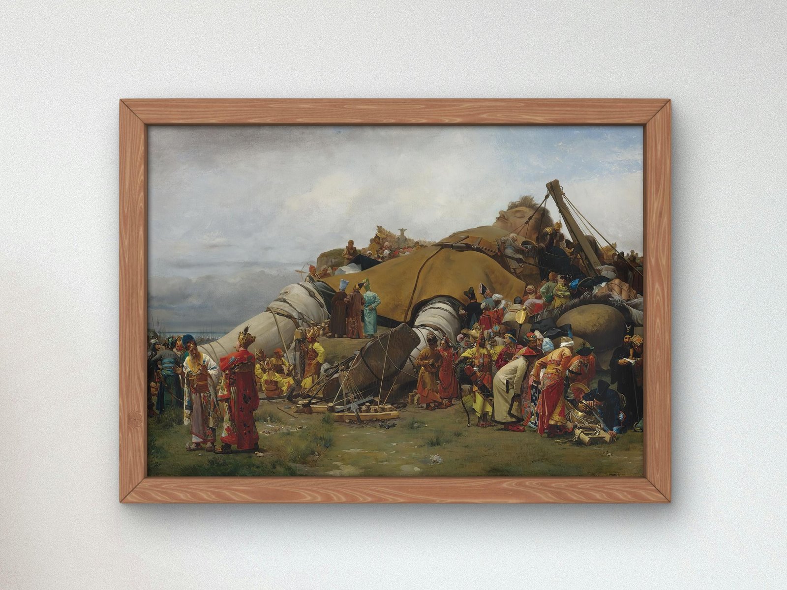 Gulliver and the Lilliputians by Jehan-Georges Vibert, 1870, Realism and Naturalism, fine art print