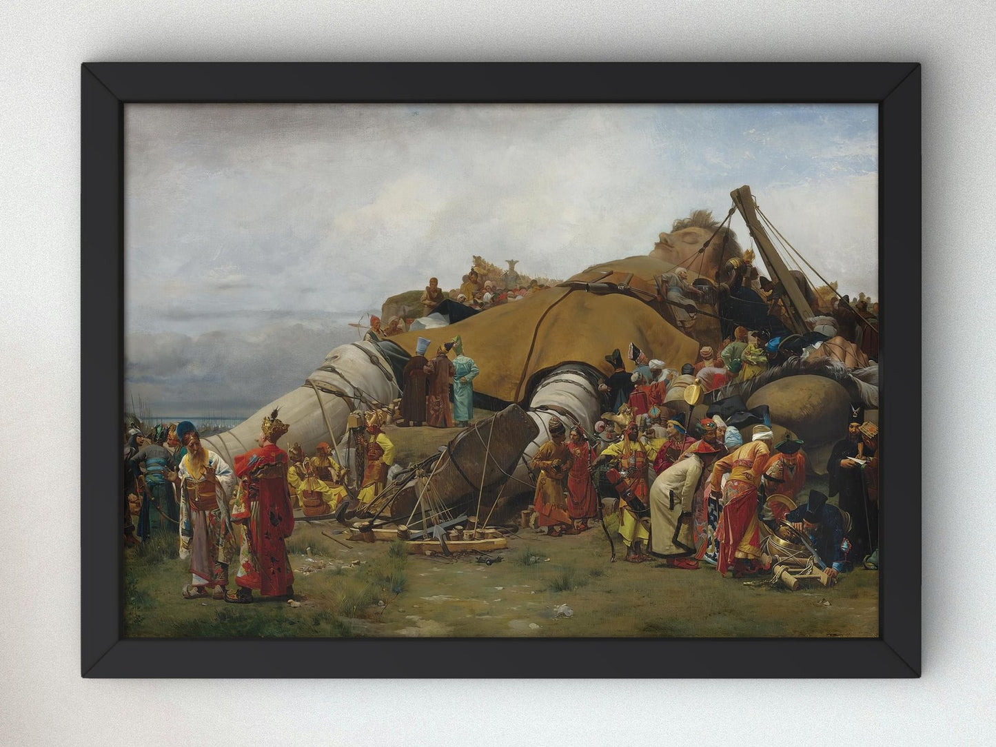 Gulliver and the Lilliputians by Jehan-Georges Vibert, 1870, Realism and Naturalism, fine art print