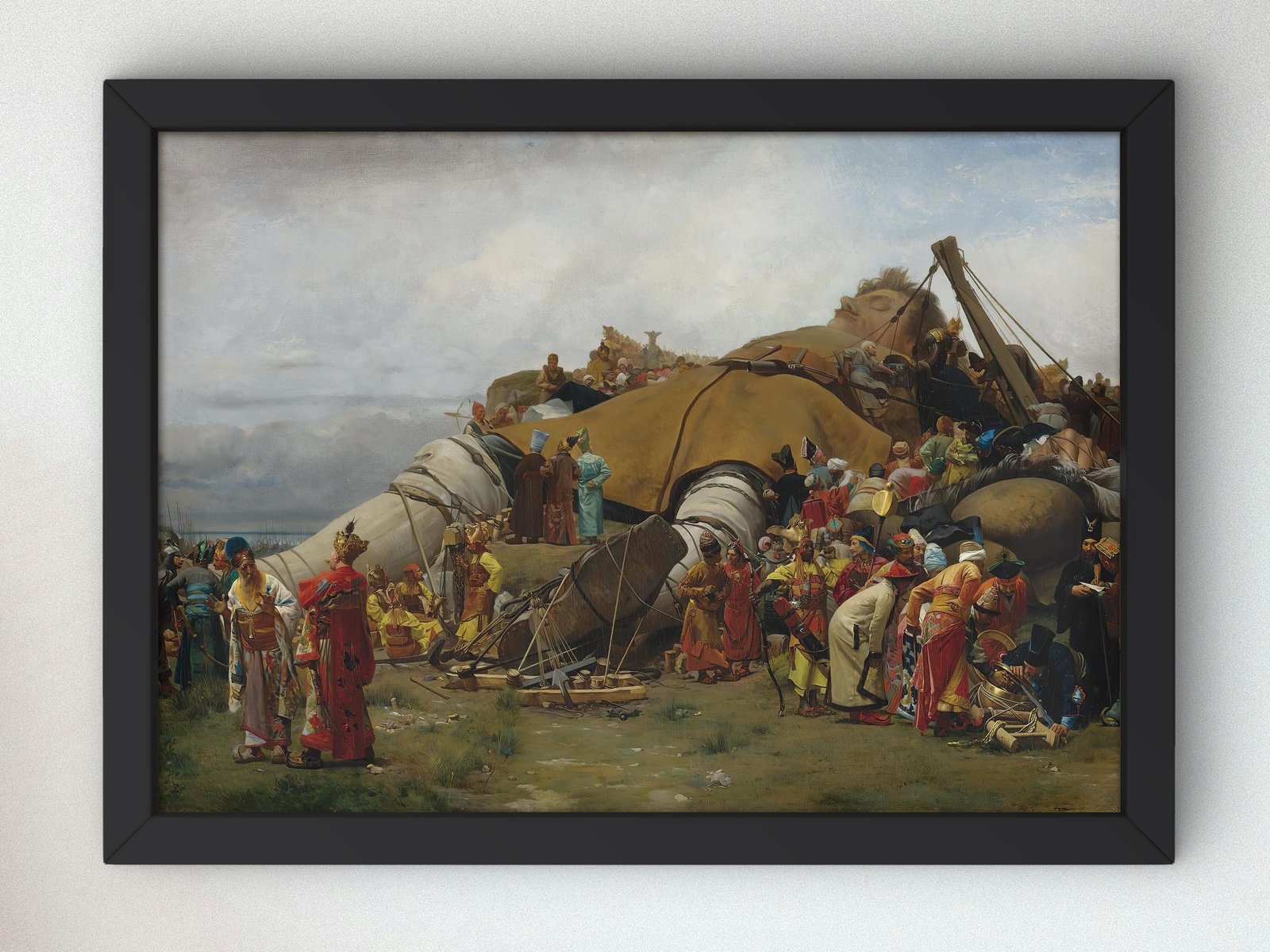Gulliver and the Lilliputians by Jehan-Georges Vibert, 1870, Realism and Naturalism, fine art print