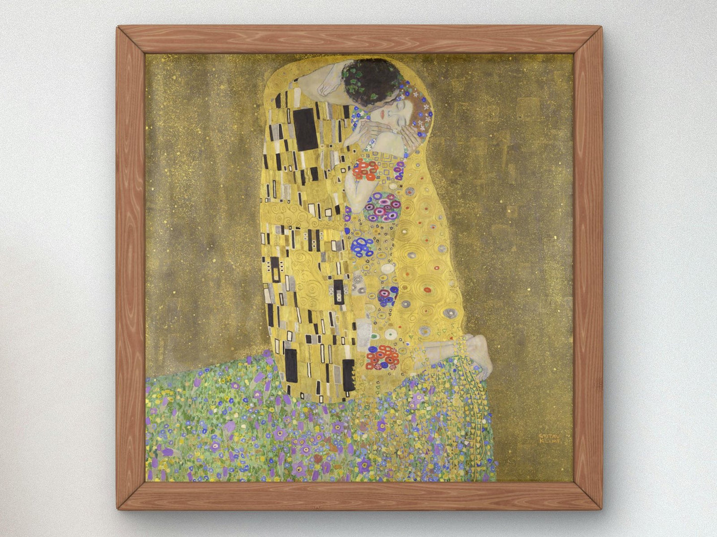 The Kiss by Gustav Klimt, 1907, Art Nouveau and Belle Époque, fine art print