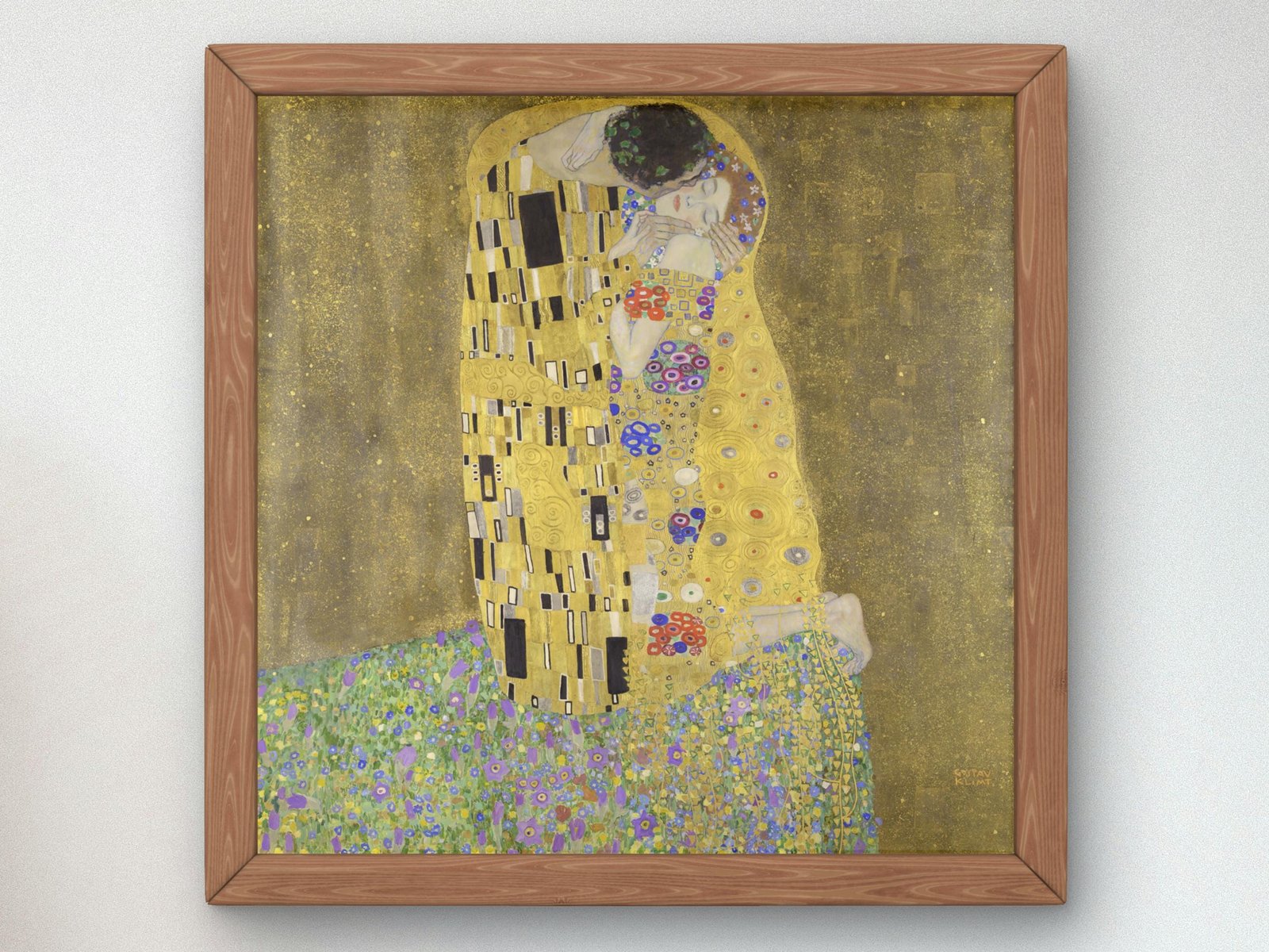 The Kiss by Gustav Klimt, 1907, Art Nouveau and Belle Époque, fine art print