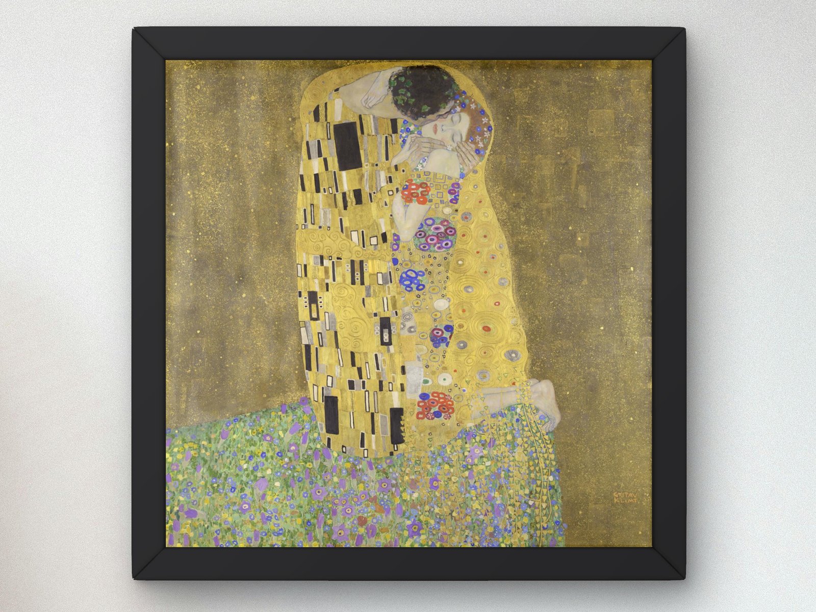 The Kiss by Gustav Klimt, 1907, Art Nouveau and Belle Époque, fine art print