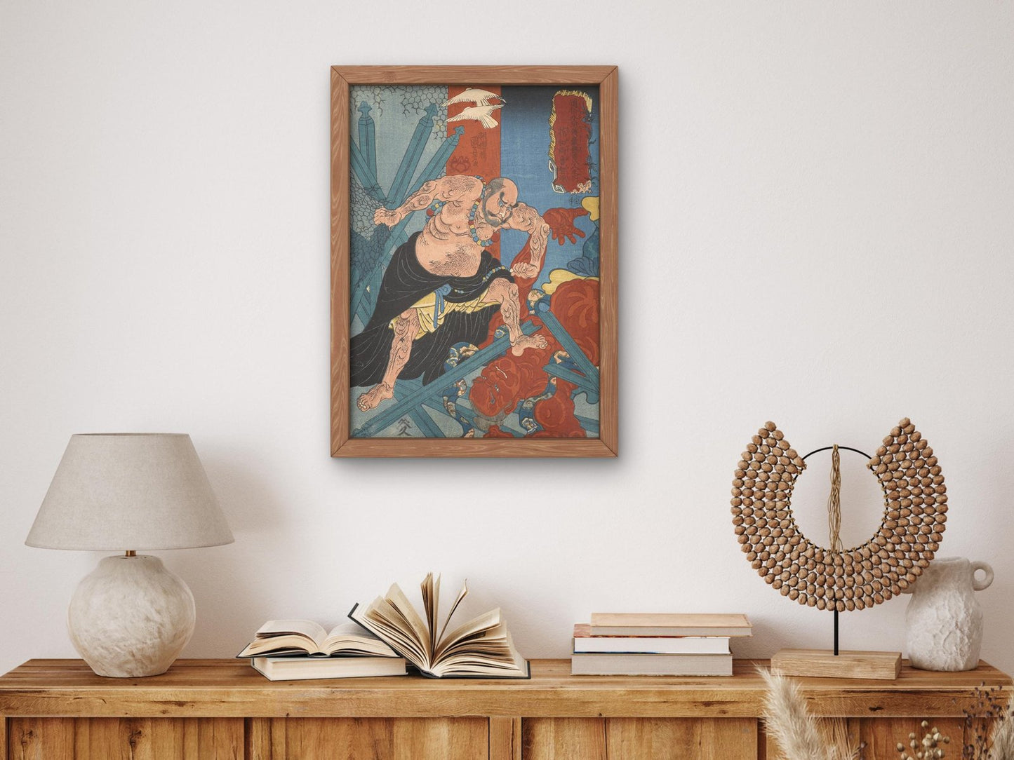 Hanaosho Rochishin by Utagawa Kuniyoshi, 19th century, Japanese Woodblock Prints, fine art print