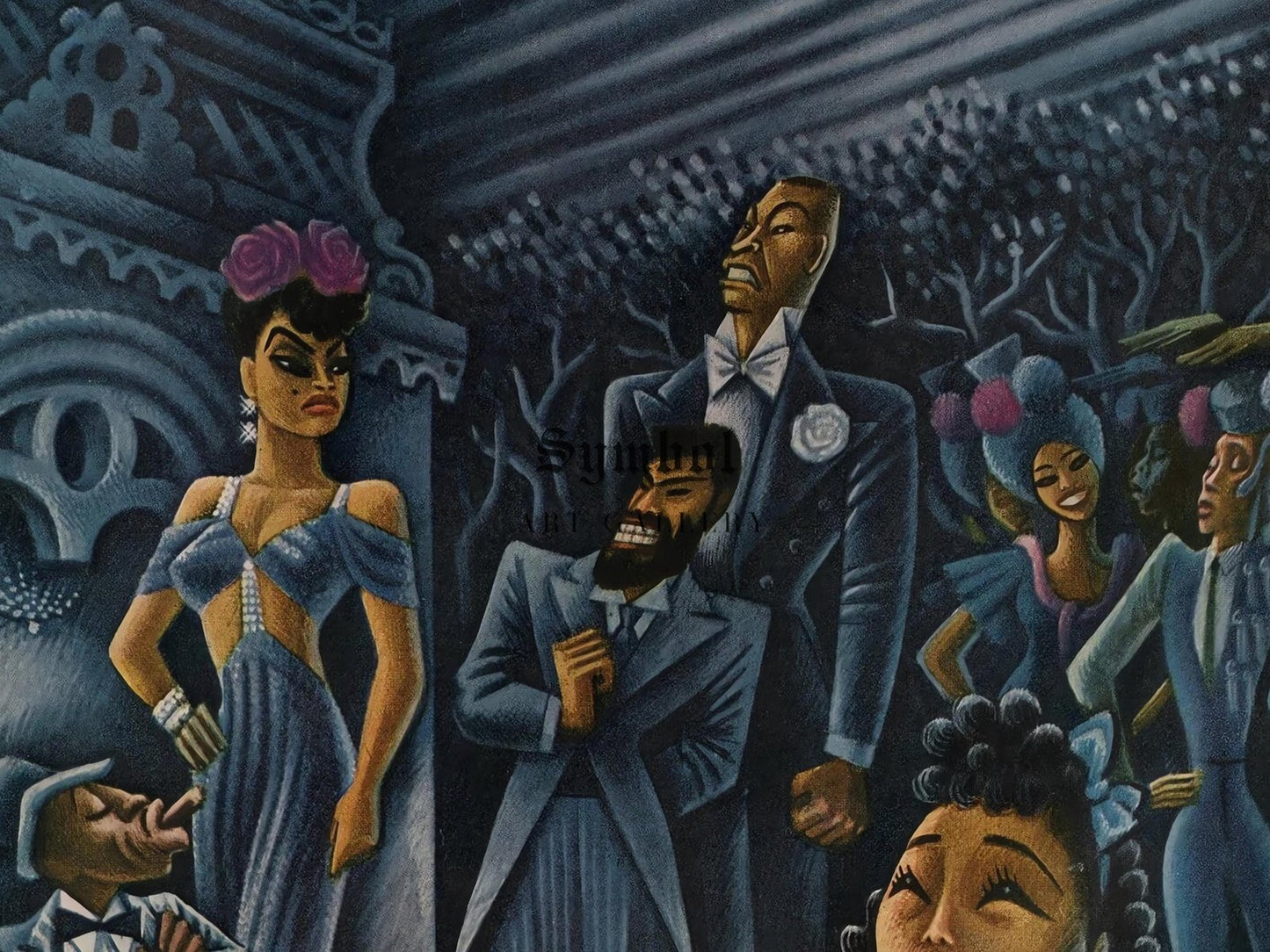 Harlem Renaissance by Miguel Covarrubias, 1936, Art Deco and American Modernism, fine art print