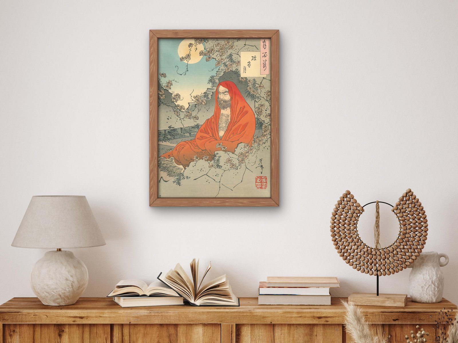 Haso no Tsuki by Tsukioka Yoshitoshi, 1886, Japanese Woodblock Prints, fine art print