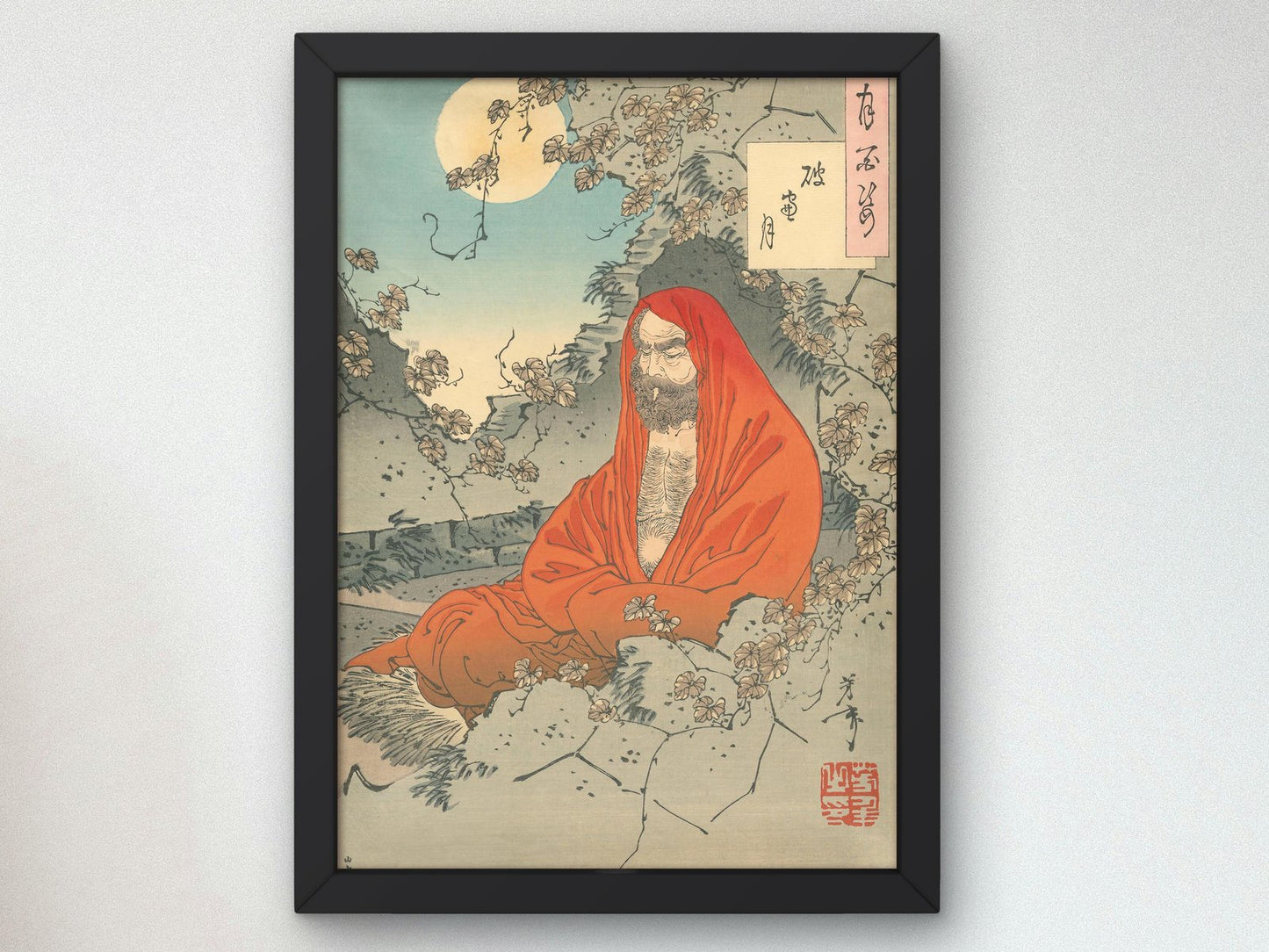 Haso no Tsuki by Tsukioka Yoshitoshi, 1886, Japanese Woodblock Prints, fine art print