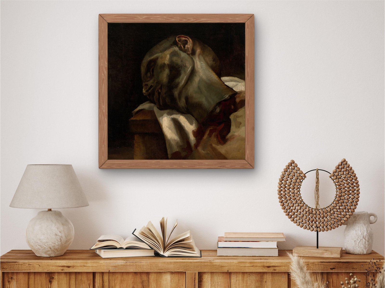 Head of a Guillotined Man by Géricault, 1818, Romanticism, museum quality fine art print