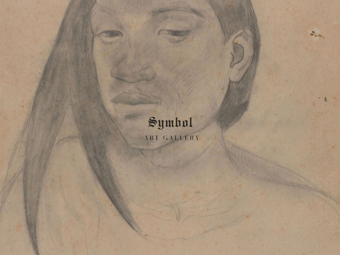 Head of a Tahitian Woman by Paul Gauguin, 1891, Post-Impressionism, fine art print