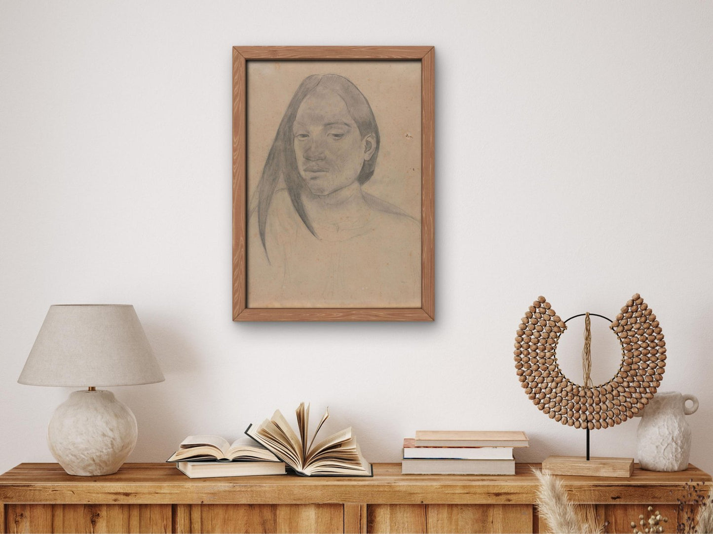 Head of a Tahitian Woman by Paul Gauguin, 1891, Post-Impressionism, fine art print