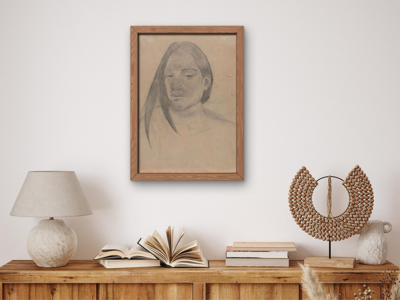 Head of a Tahitian Woman by Paul Gauguin, 1891, Post-Impressionism, fine art print
