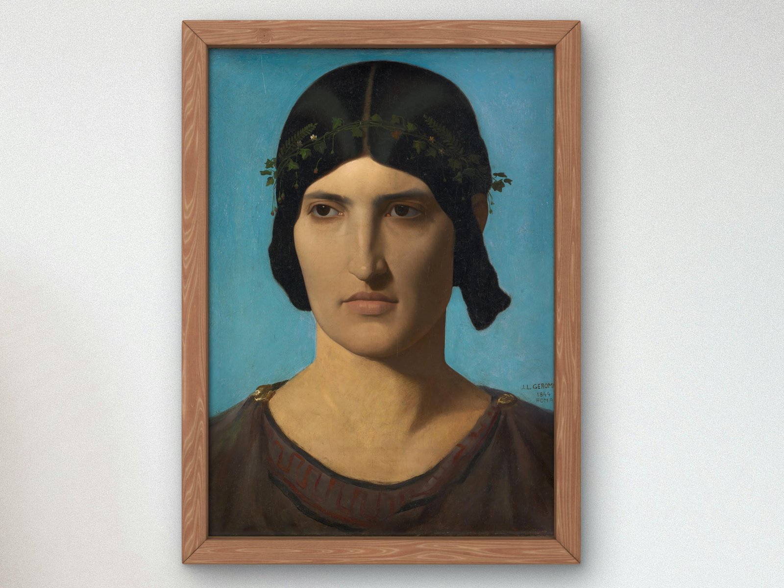 Head of an Italian Woman by Jean-Léon Gérôme, 1847, Realism and Naturalism, fine art print