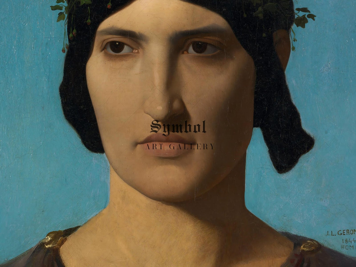 Head of an Italian Woman by Jean-Léon Gérôme, 1847, Realism and Naturalism, fine art print