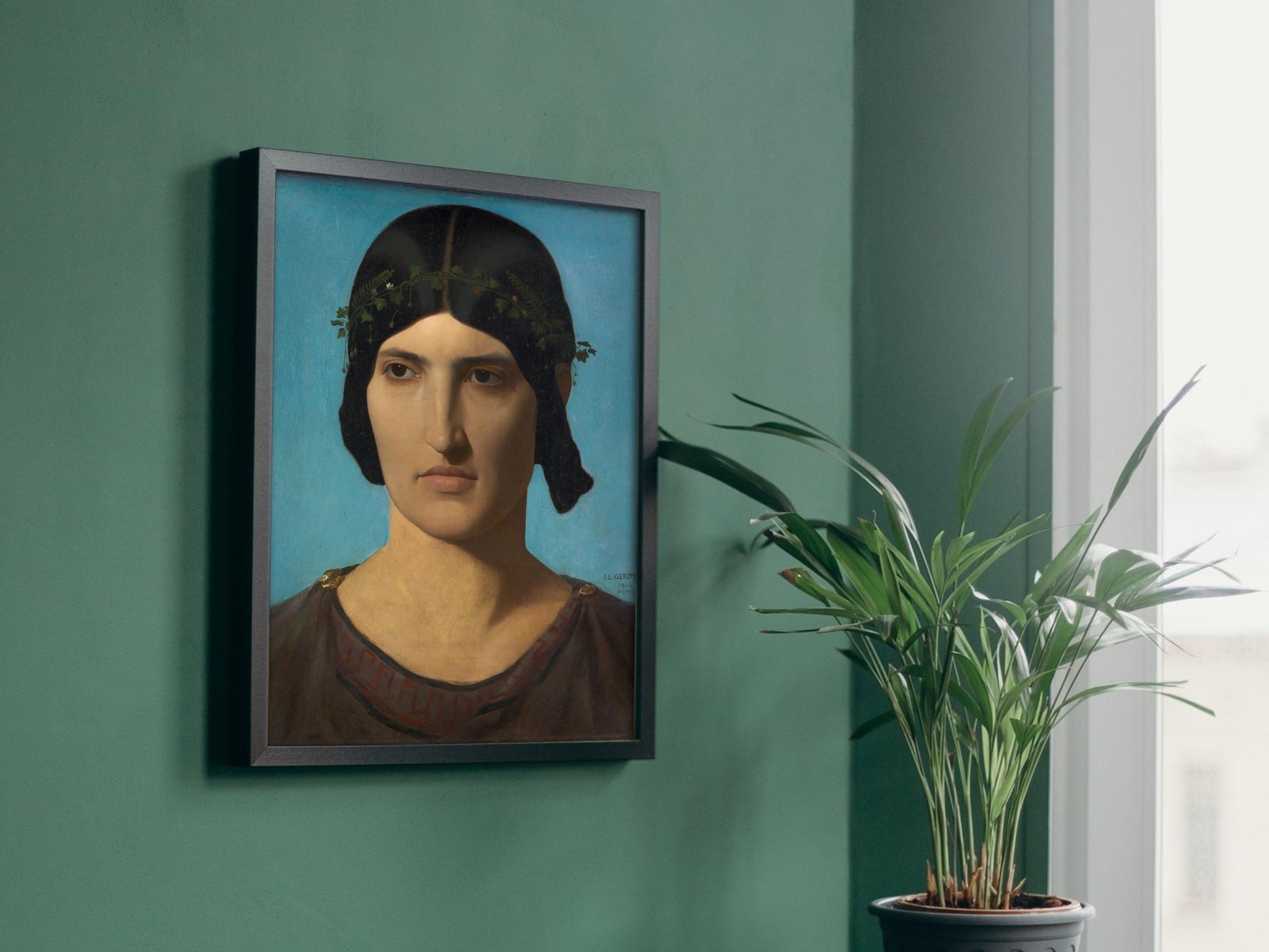 Head of an Italian Woman by Jean-Léon Gérôme, 1847, Realism and Naturalism, fine art print