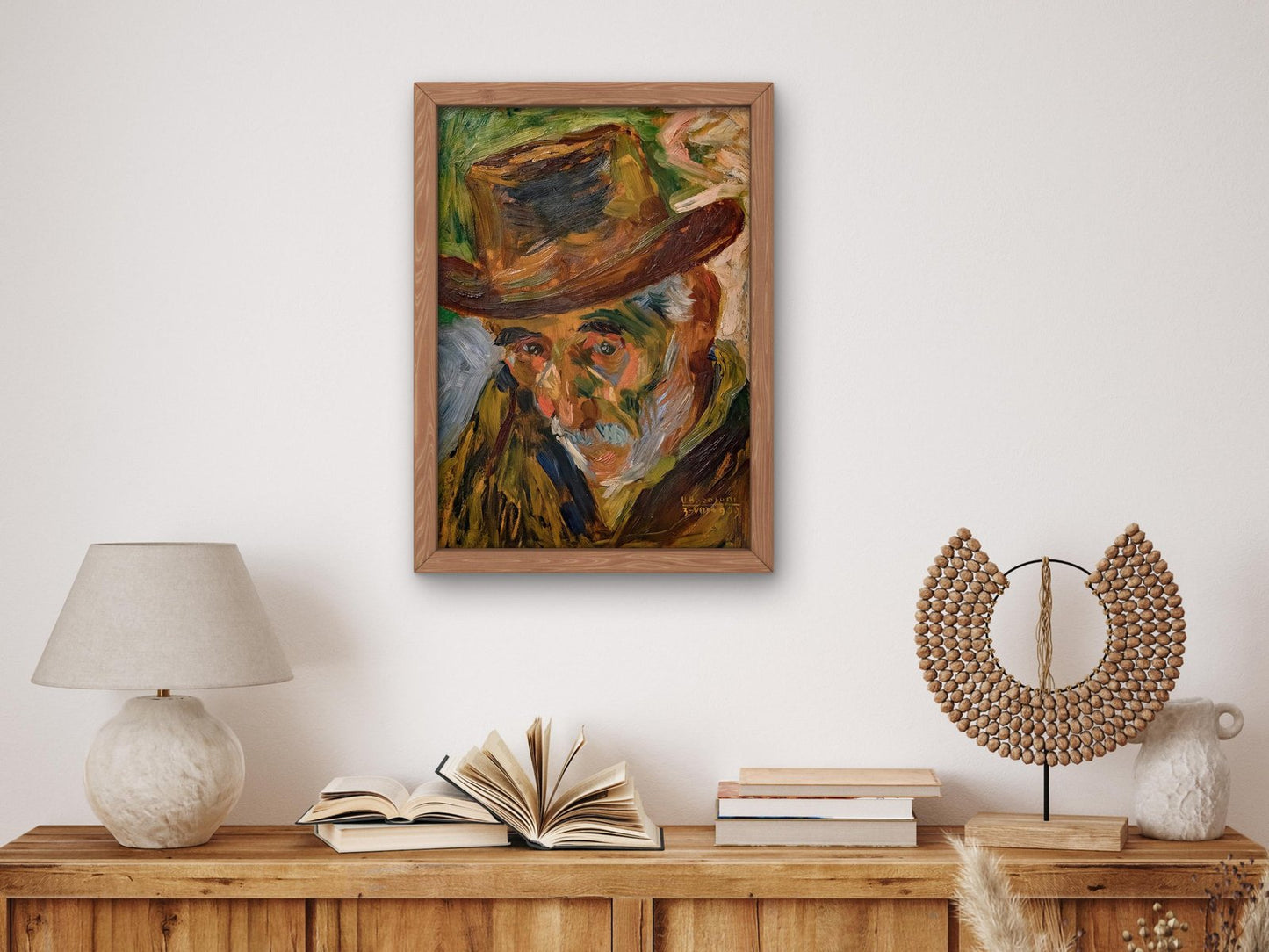 Head of an Old Man by Umberto Boccioni, 1909, Futurism, fine art print
