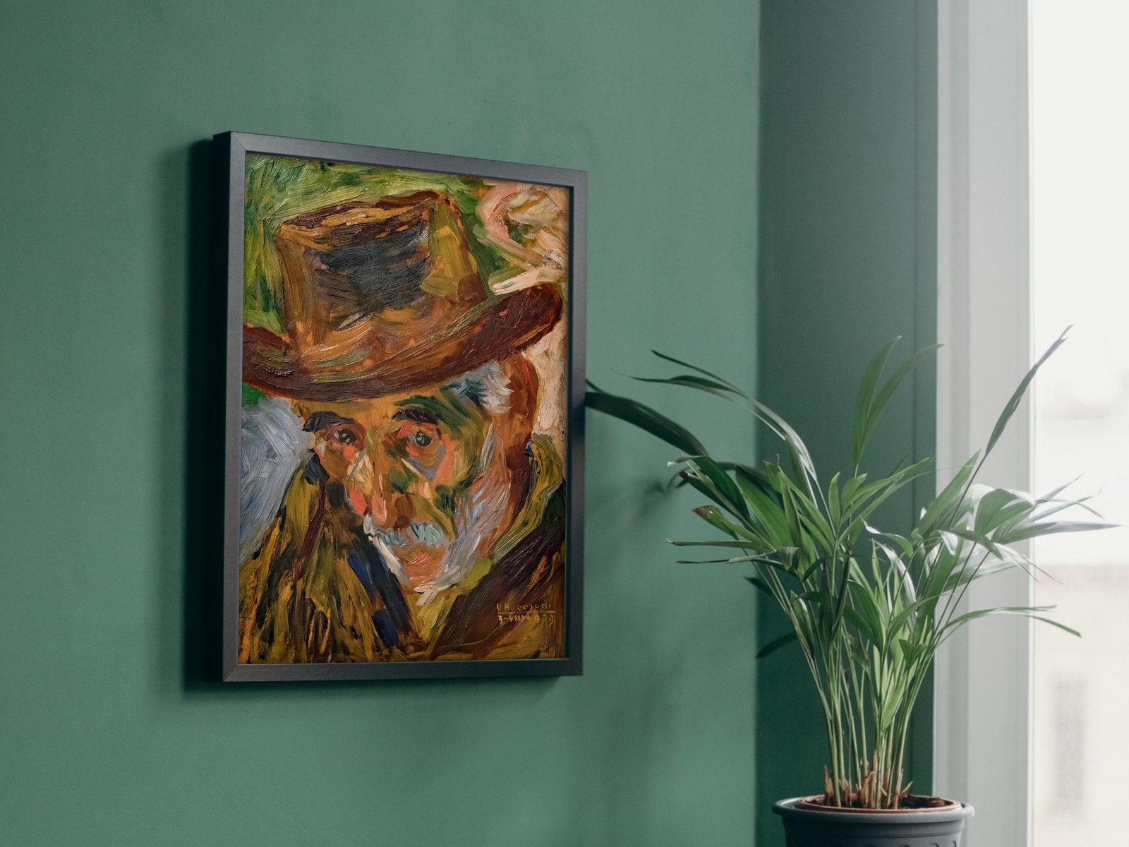 Head of an Old Man by Umberto Boccioni, 1909, Futurism, fine art print