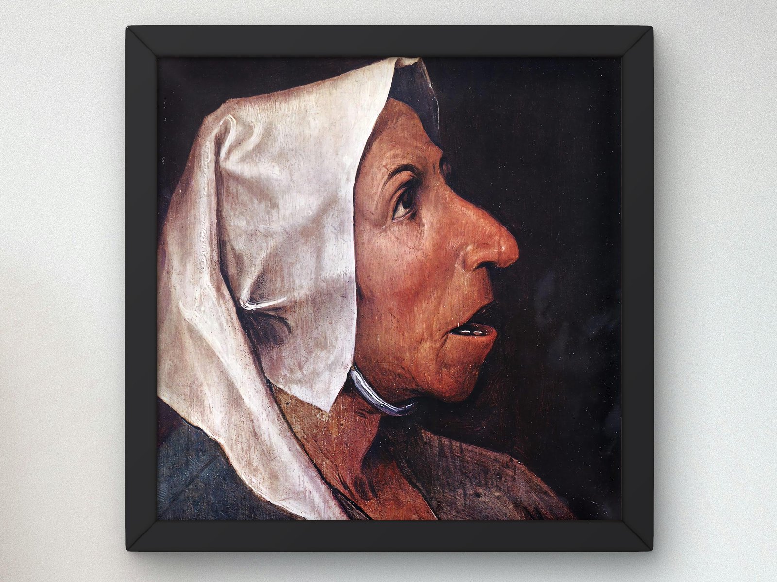 Head of Peasant by Pieter Bruegel the Elder, 1568, Renaissance, fine art print