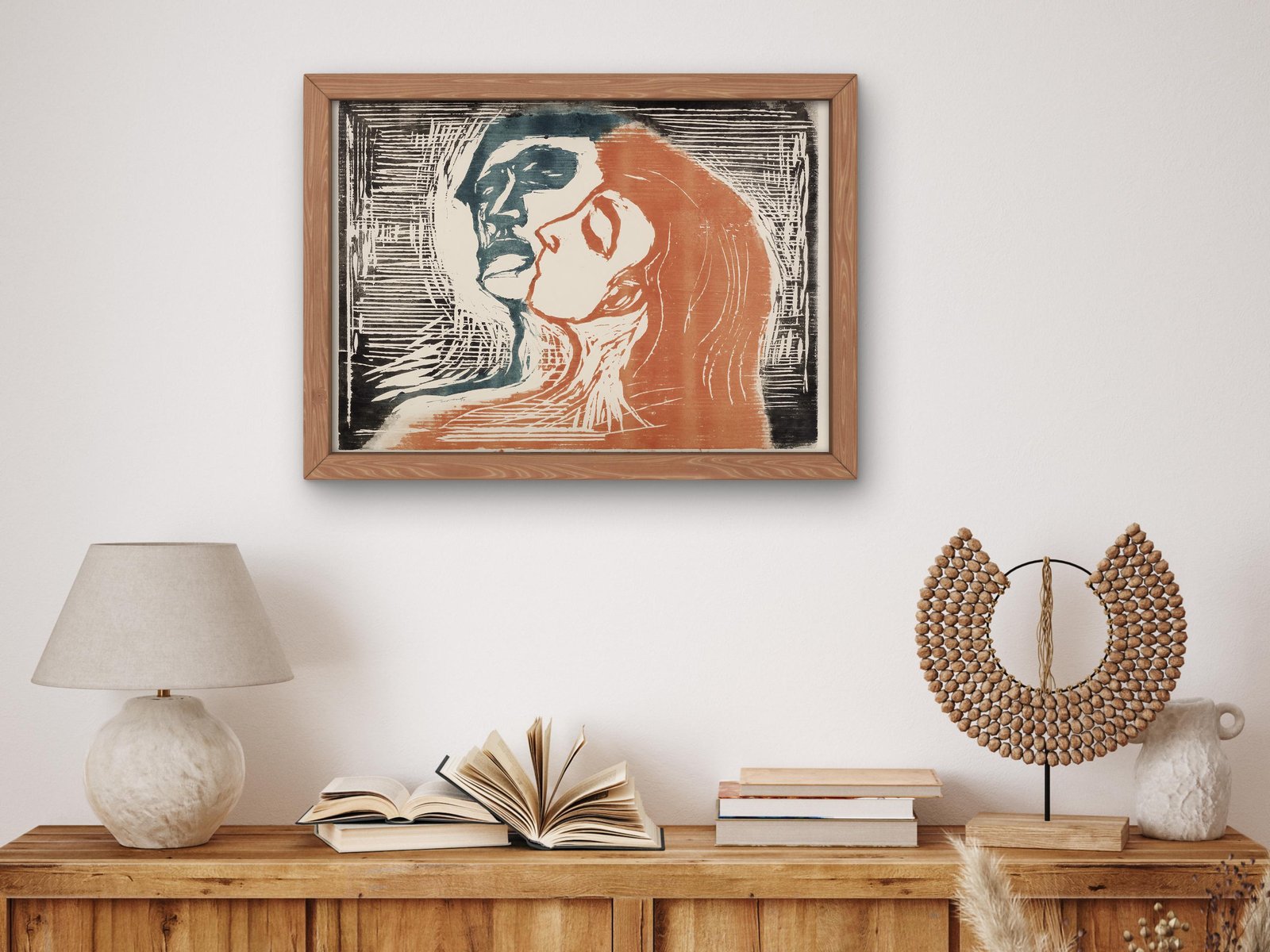 Head to Head by Edvard Munch, 1905, Expressionism, fine art print