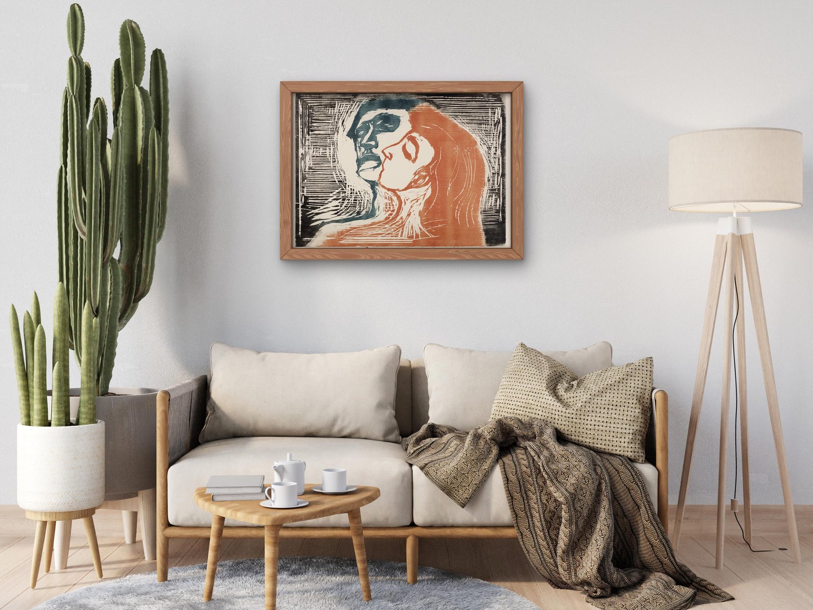 Head to Head by Edvard Munch, 1905, Expressionism, fine art print
