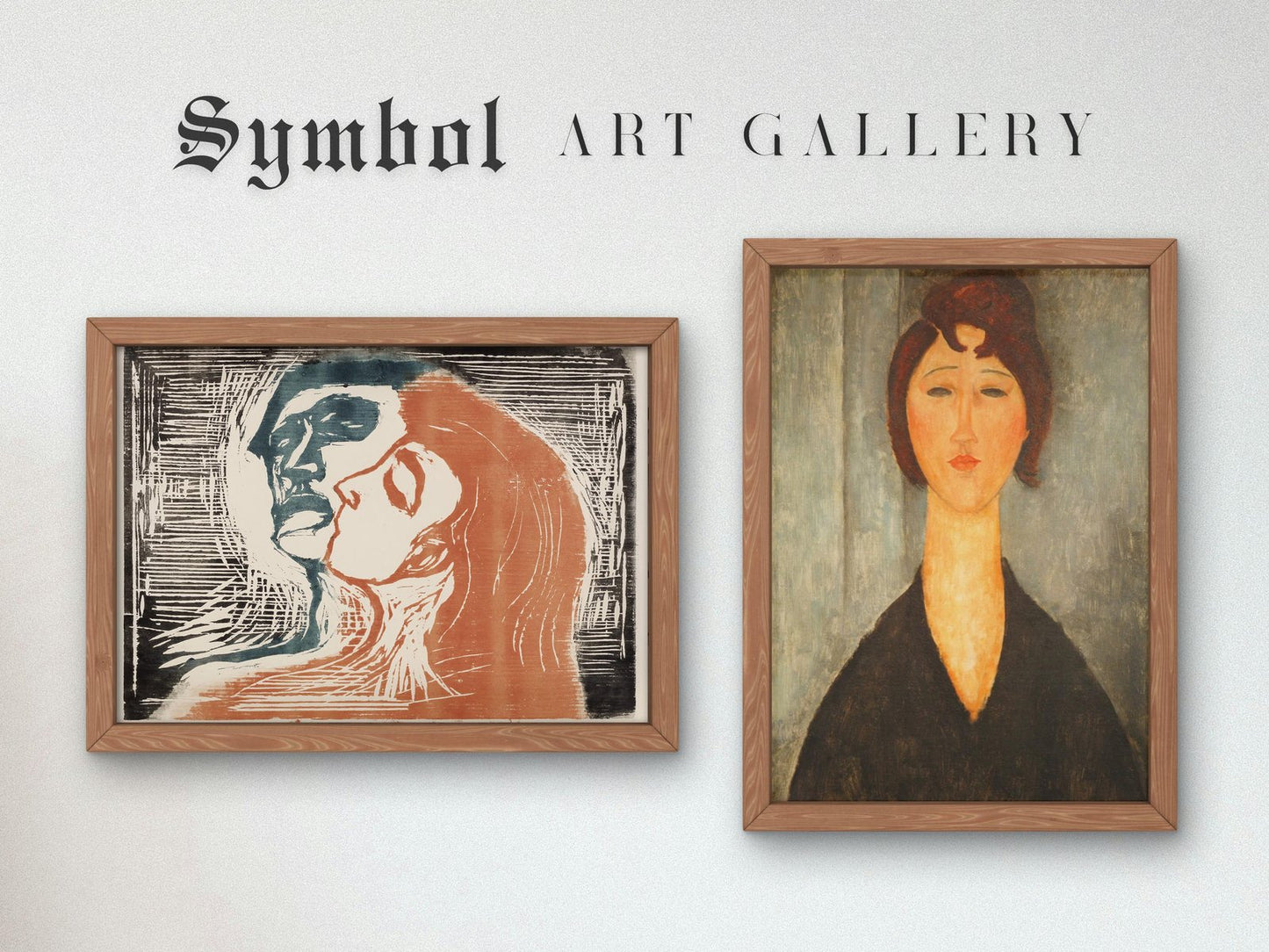 Head to Head by Edvard Munch, 1905, Expressionism, fine art print