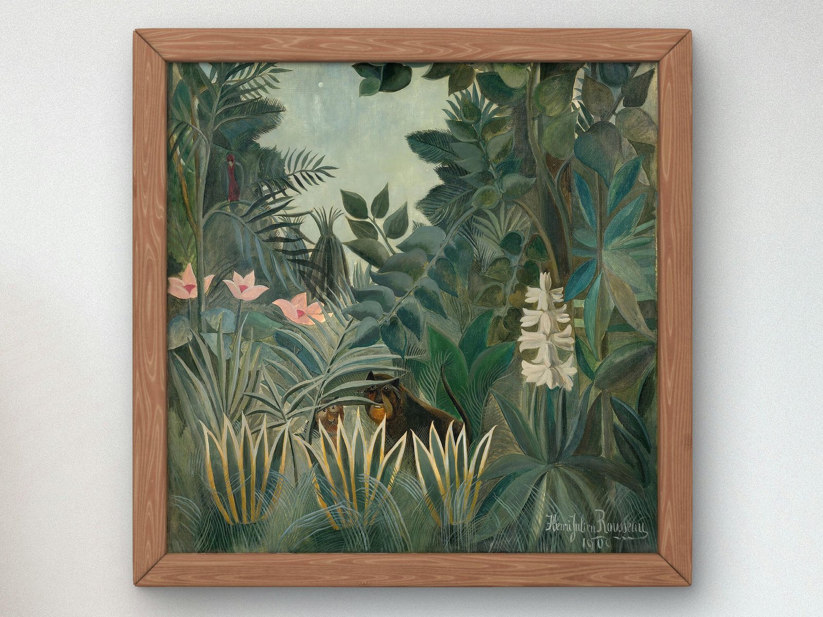 La Jungle Equatoriale by Henri Rousseau, 1909, Surrealism and Modern Art, fine art print