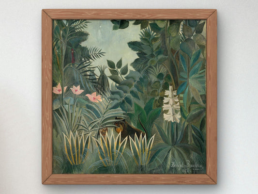 La Jungle Equatoriale by Henri Rousseau, 1909, Surrealism and Modern Art, fine art print