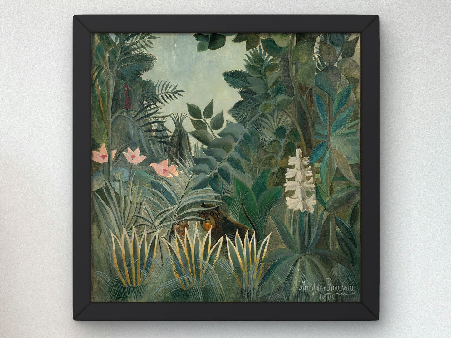 La Jungle Equatoriale by Henri Rousseau, 1909, Surrealism and Modern Art, fine art print