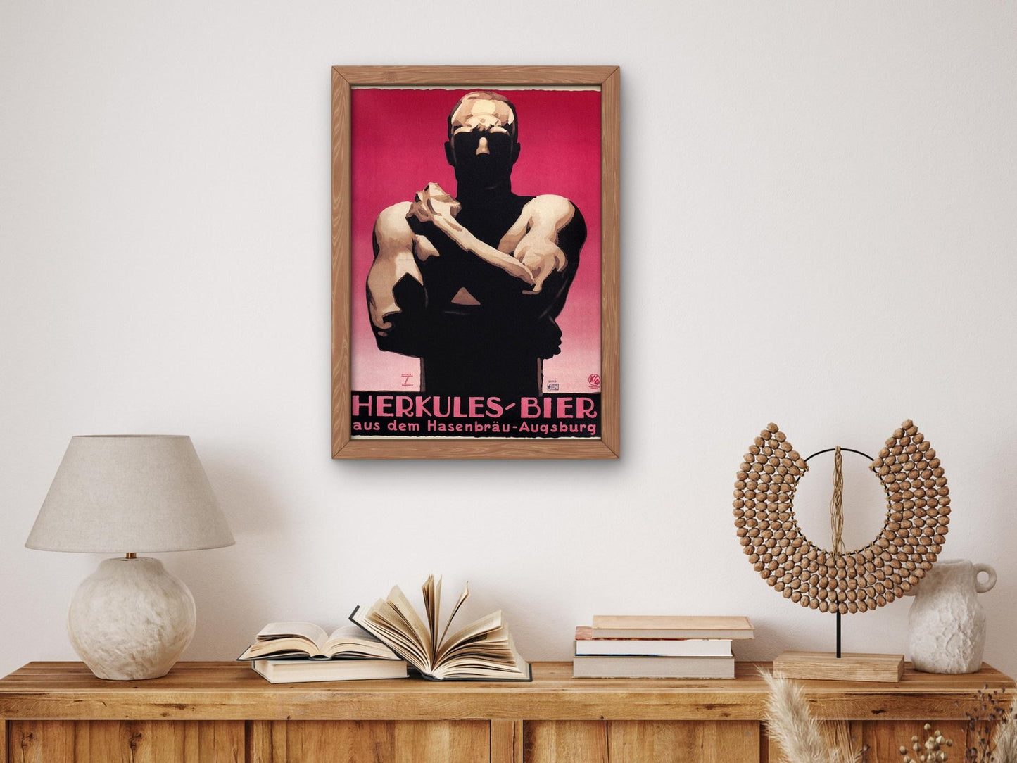Hercules Beer by Ludwig Hohlwein, 1926, Art Deco and American Modernism, fine art print