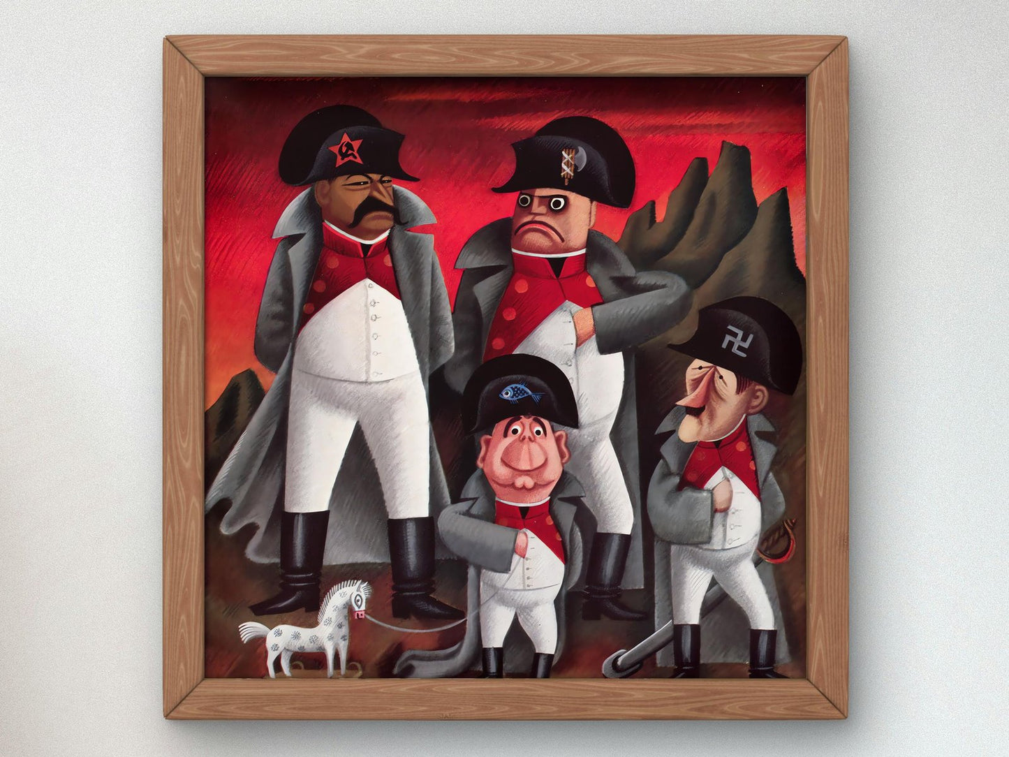 Political caricature by Miguel Covarrubias, 1933, Art Deco and American Modernism, fine art print