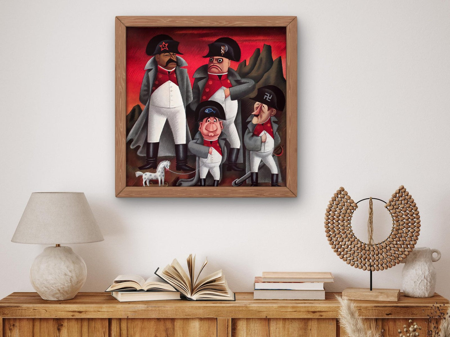 Political caricature by Miguel Covarrubias, 1933, Art Deco and American Modernism, fine art print