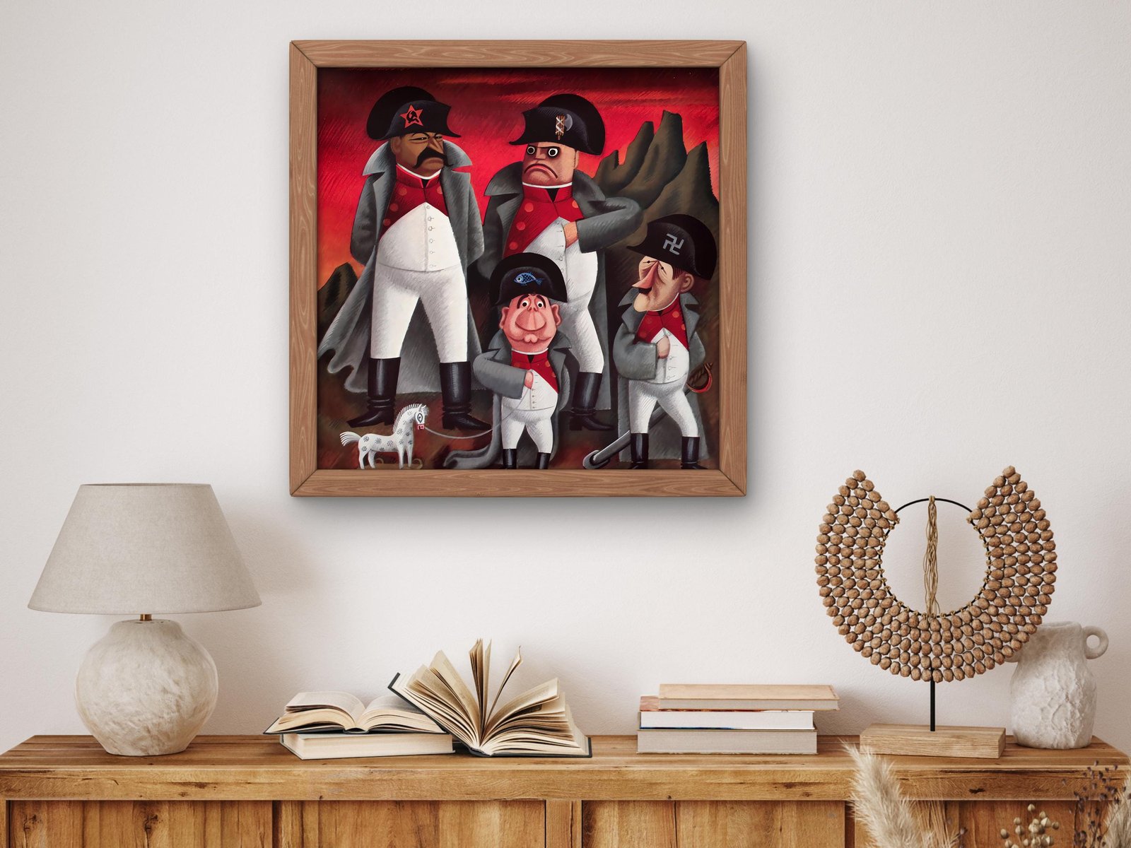 Political caricature by Miguel Covarrubias, 1933, Art Deco and American Modernism, fine art print