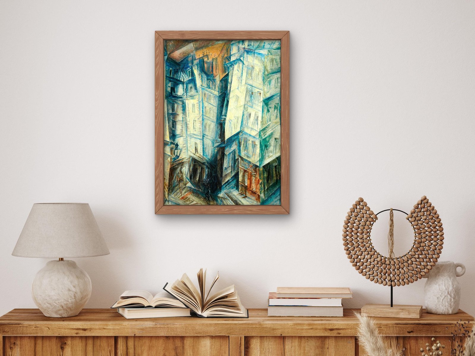 High Houses III by Lyonel Feininger, 1917, Cubism and Abstract Art, fine art print