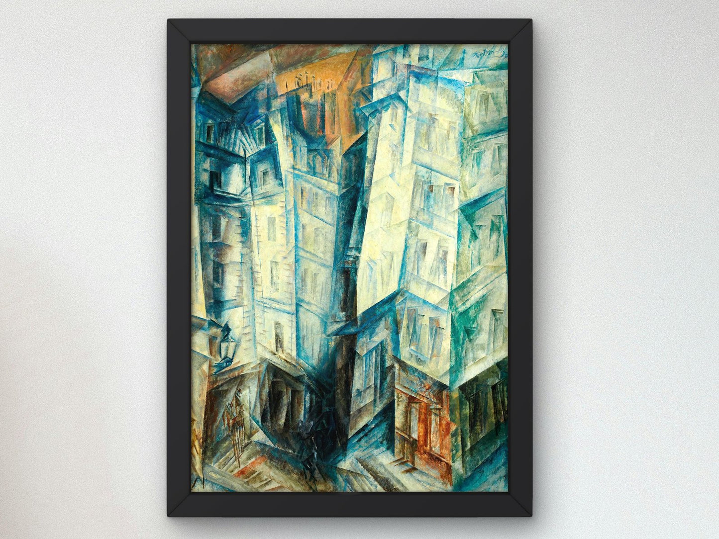 High Houses III by Lyonel Feininger, 1917, Cubism and Abstract Art, fine art print