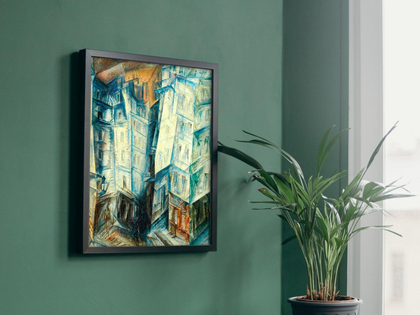 High Houses III by Lyonel Feininger, 1917, Cubism and Abstract Art, fine art print