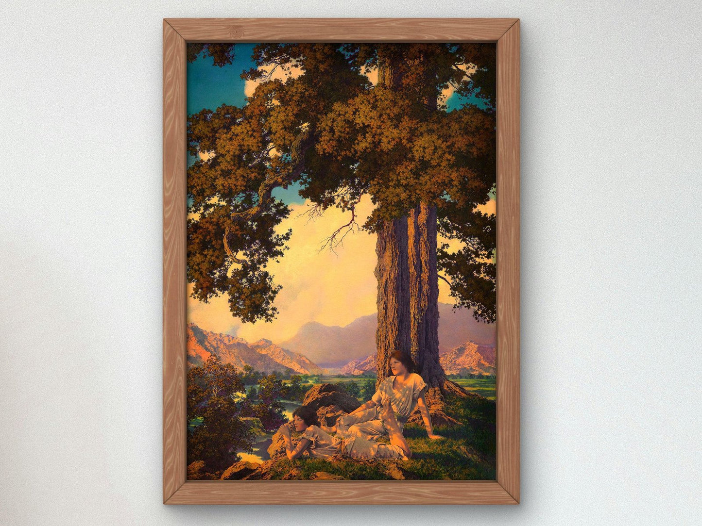 Hilltop by Maxfield Parrish, 1926, Art Deco and American Modernism, fine art print