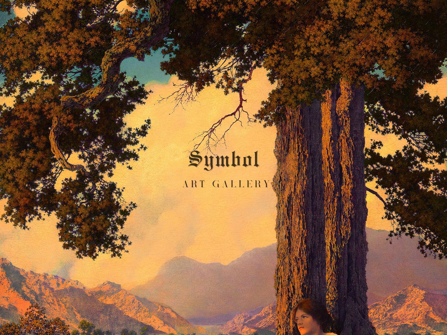 Hilltop by Maxfield Parrish, 1926, Art Deco and American Modernism, fine art print