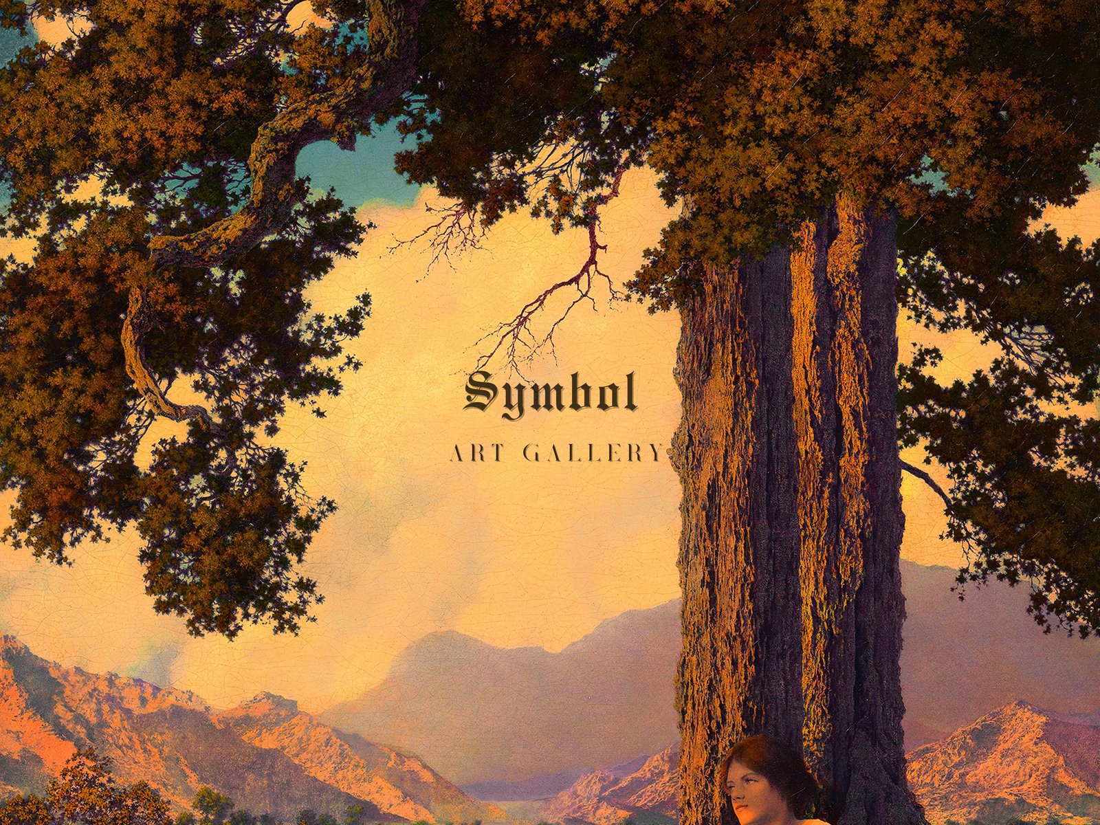 Hilltop by Maxfield Parrish, 1926, Art Deco and American Modernism, fine art print
