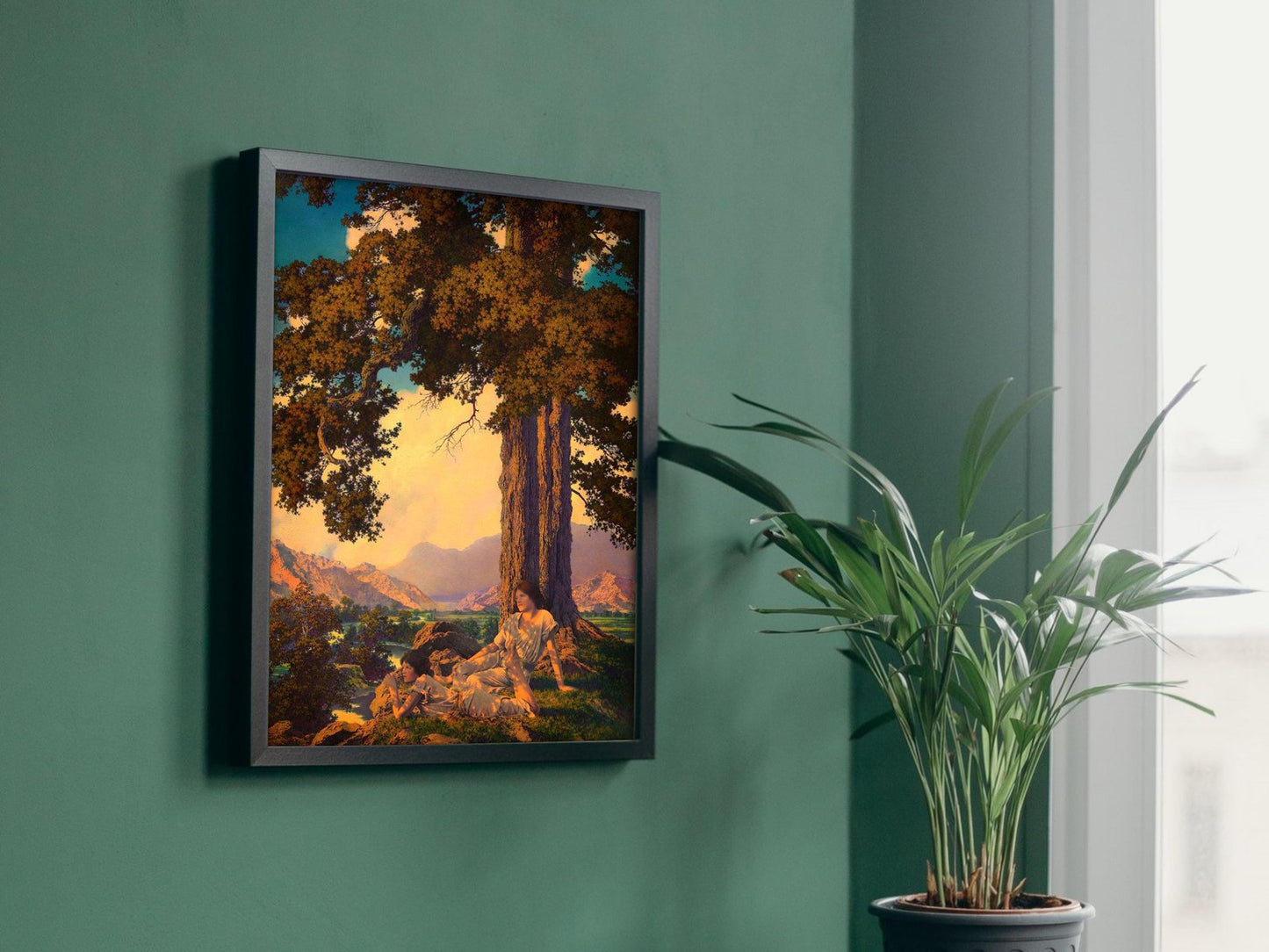 Hilltop by Maxfield Parrish, 1926, Art Deco and American Modernism, fine art print