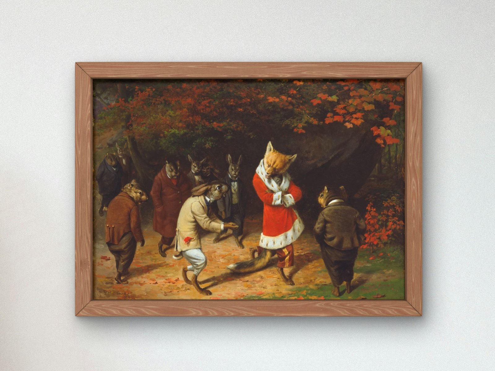 His Majesty Receives by William Holbrook Beard, 1885, Realism and Naturalism, fine art print