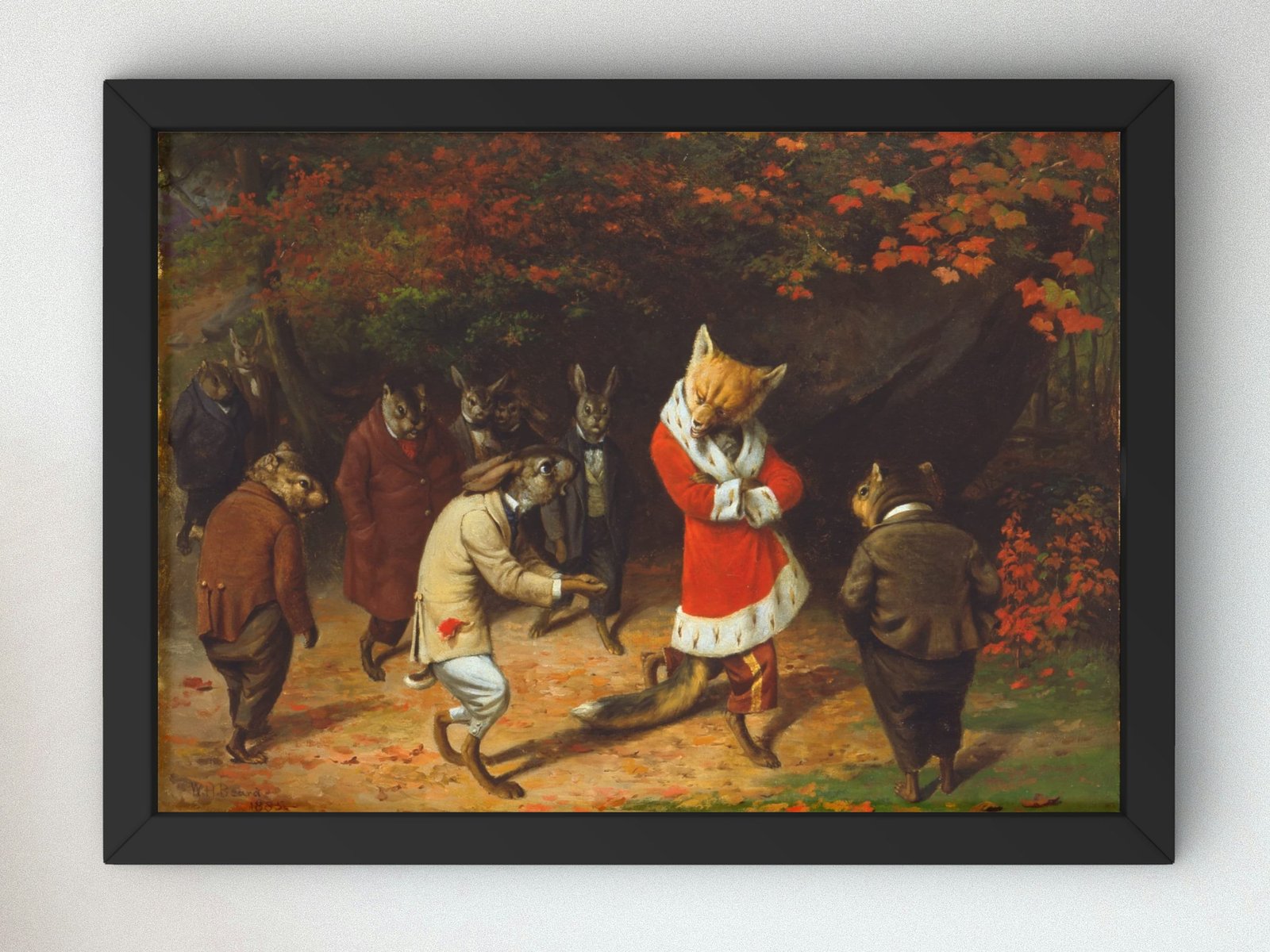 His Majesty Receives by William Holbrook Beard, 1885, Realism and Naturalism, fine art print
