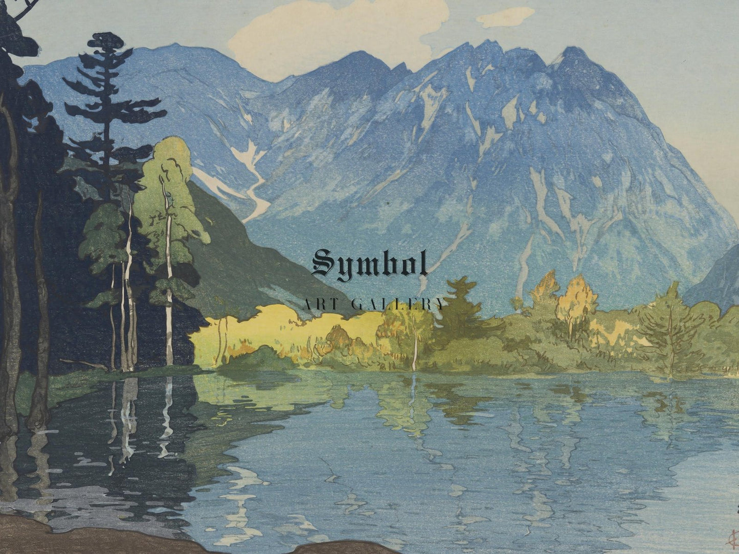 Hodakayama by Hiroshi Yoshida, 1921, Japanese Woodblock Prints, fine art print