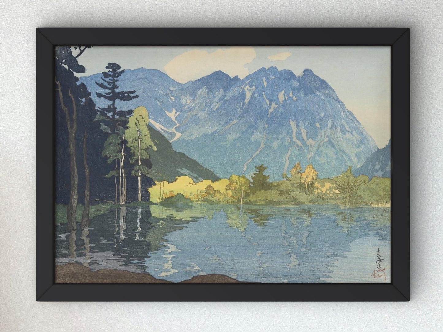 Hodakayama by Hiroshi Yoshida, 1921, Japanese Woodblock Prints, fine art print