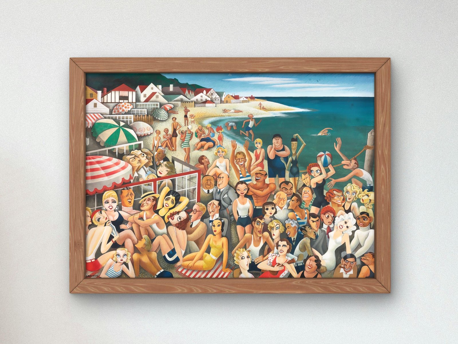 Artwork by Miguel Covarrubias, 1939, Art Deco and American Modernism, fine art print